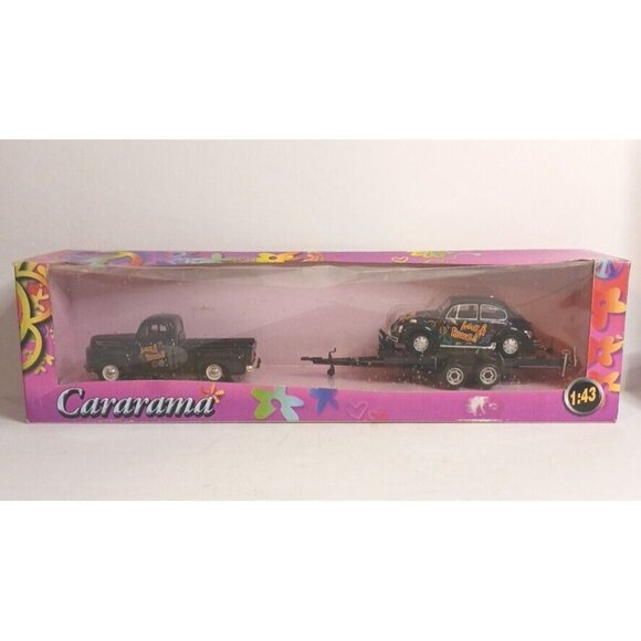 Hongwell Volkswagon Beetle Free Wheeling Cararama VW Truck Beetle Trailer 1:43 - Picture 1 of 11